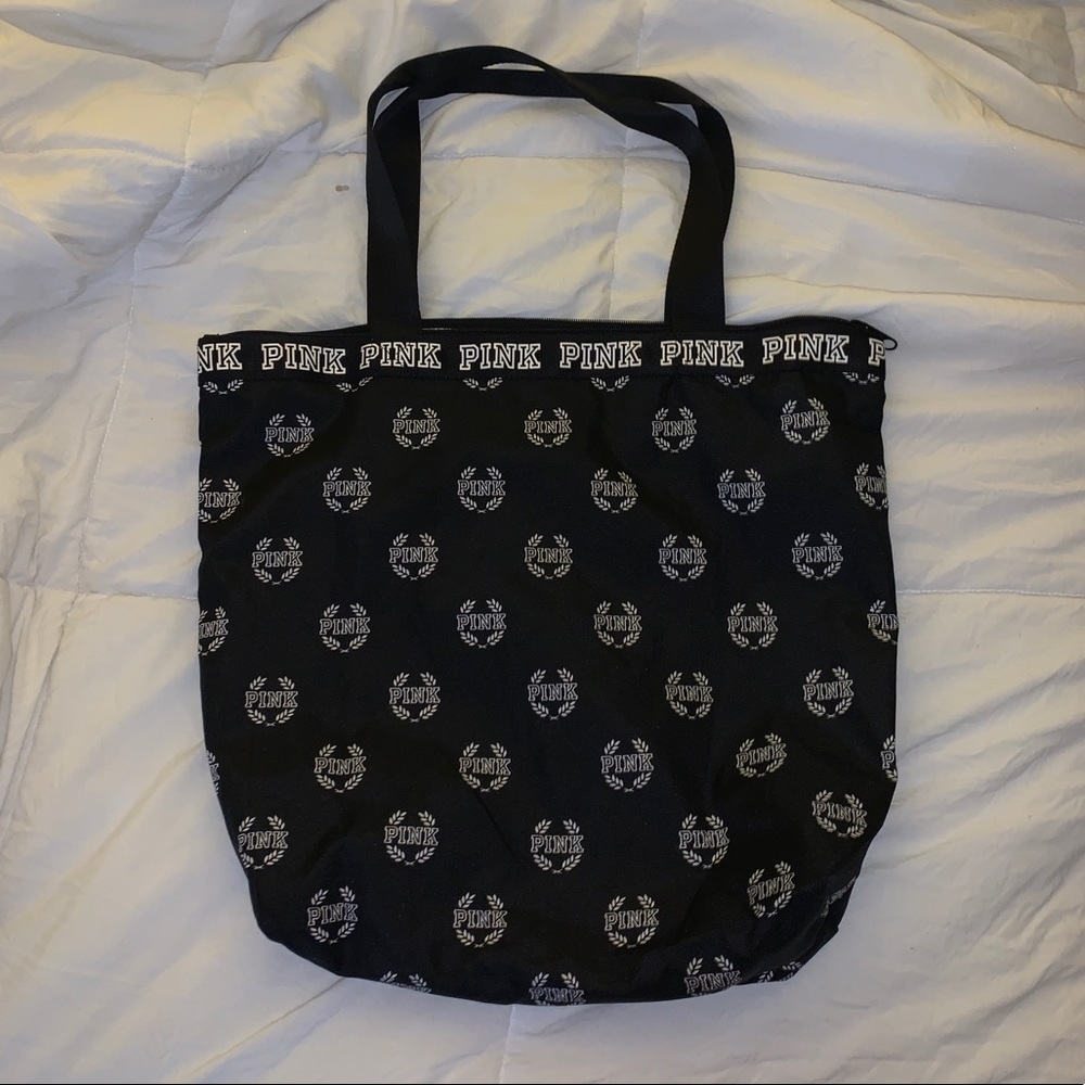 PINK zip up bag
